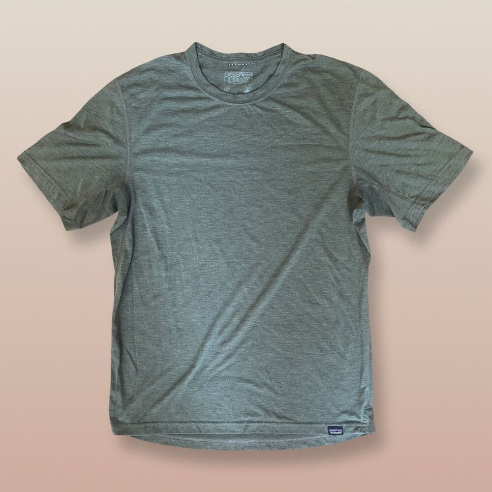 Patagonia Men's Capilene Cool Trail T-Shirt Gray Size S Short Sleeve